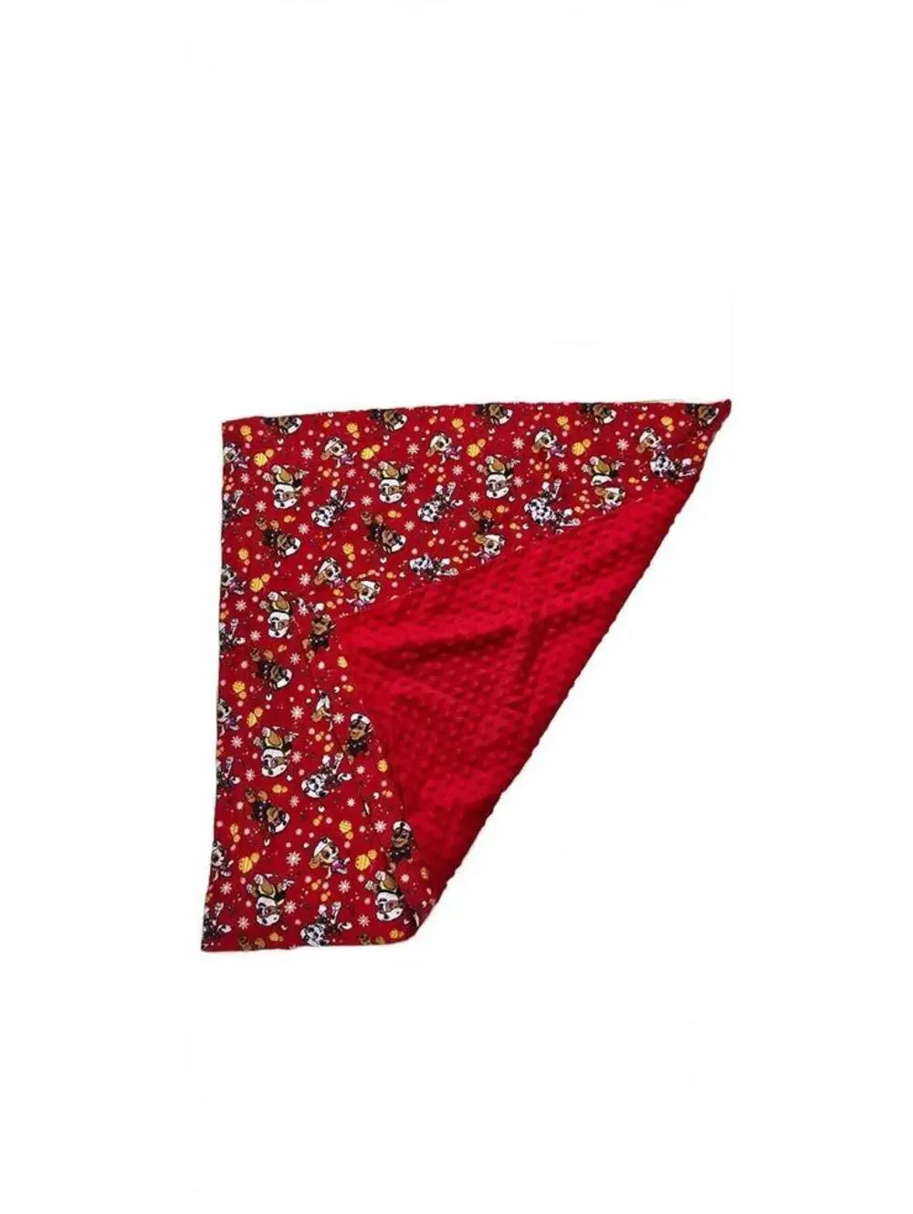 Red Paw Patrol Themed Baby Blanket with Soft Minky Backing